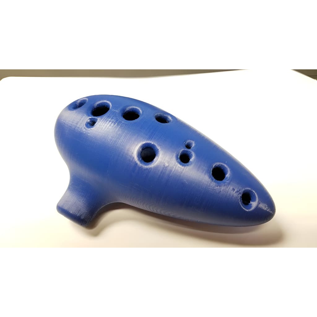 Flauta Azul Zelda Ocarina Of Time 12 Furos Som Perfeito