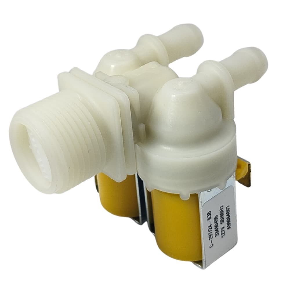 Válvula Dupla Entrada de Água para Lavadora Electrolux LEB18 LAC12 LAC13 LED14 LED17 LPR17 A99084601