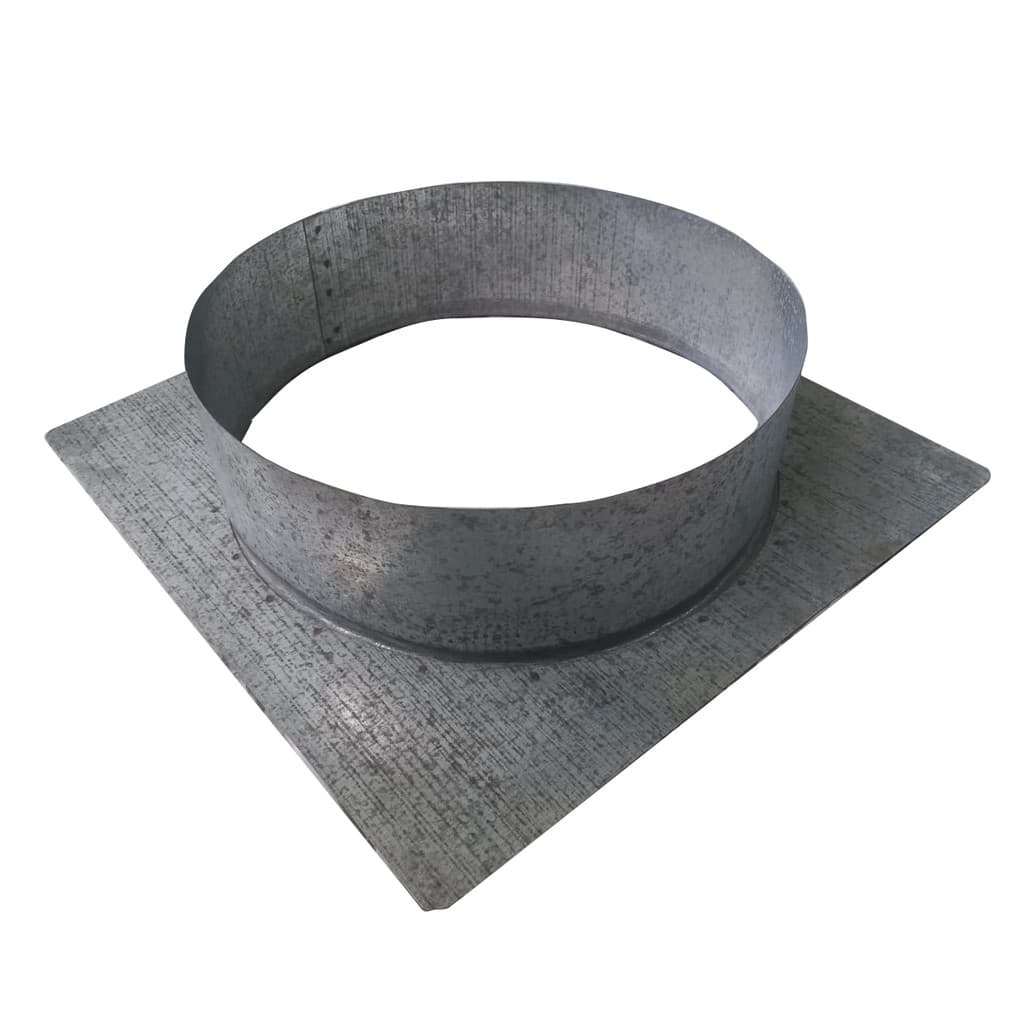 Adaptador P/ Duto 8 25x25 Galvanizado Chaminé Churrasqueira