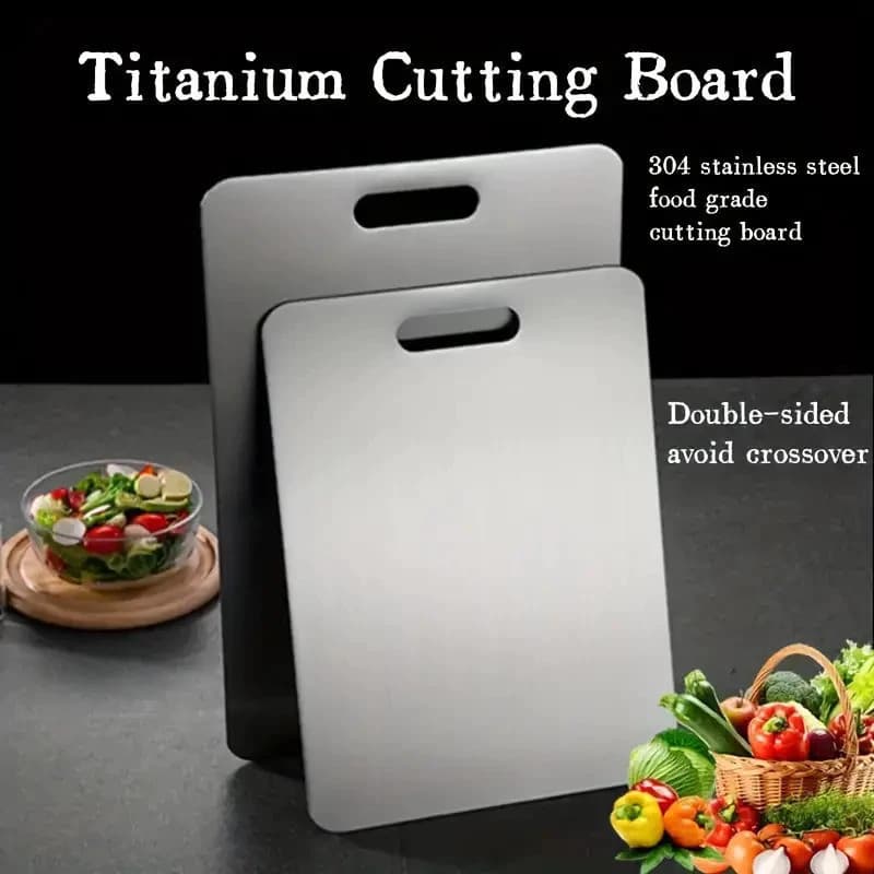 Tábua De Corte 304 Aço Inoxidável Antibacteriana À Prova De Mofo 46 cm tábua de cozinha