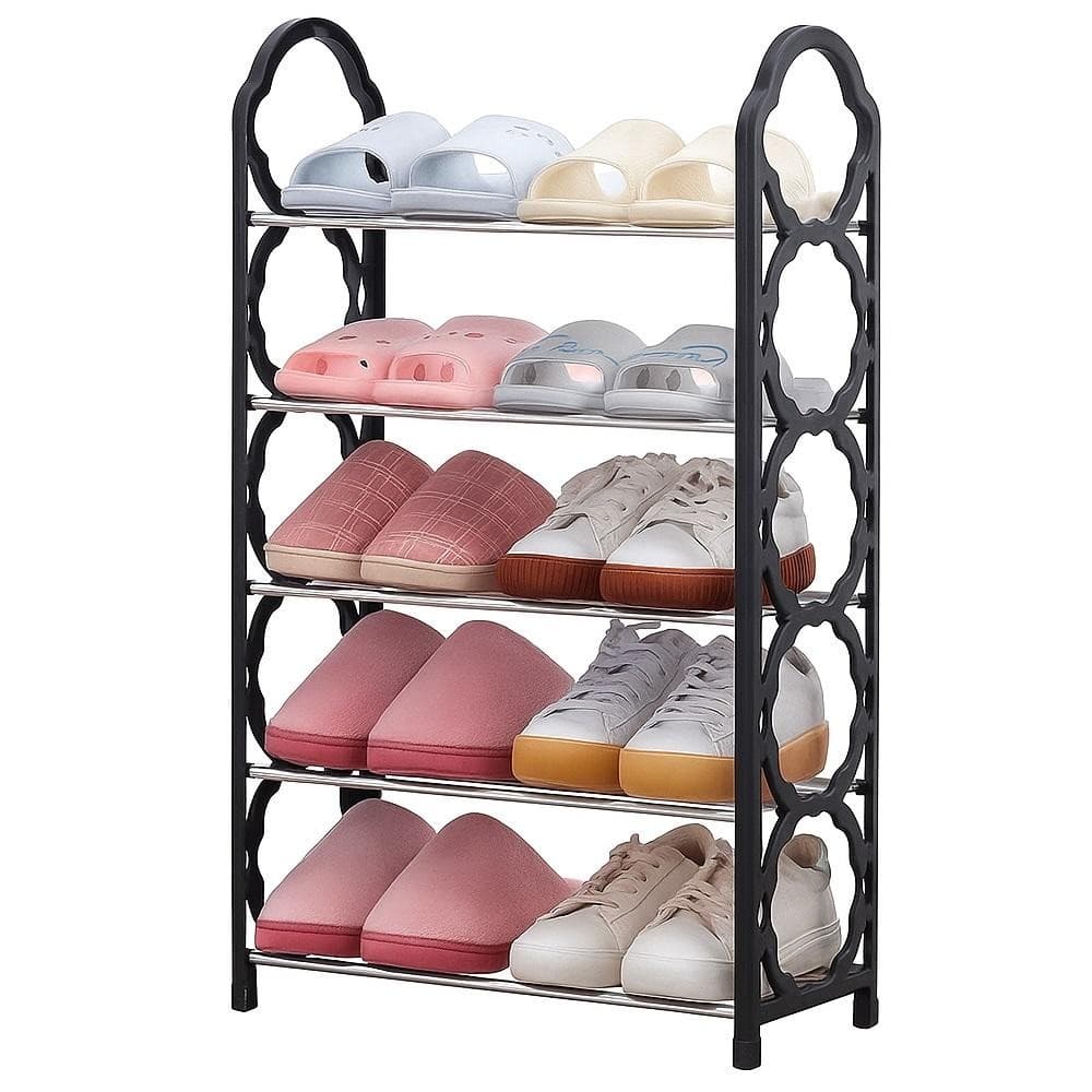 Prateleira Sapateira Vertical Multiuso Grande 10 Pares Closet Sala Lavanderia 5 Prateleiras 20 Sapatos
