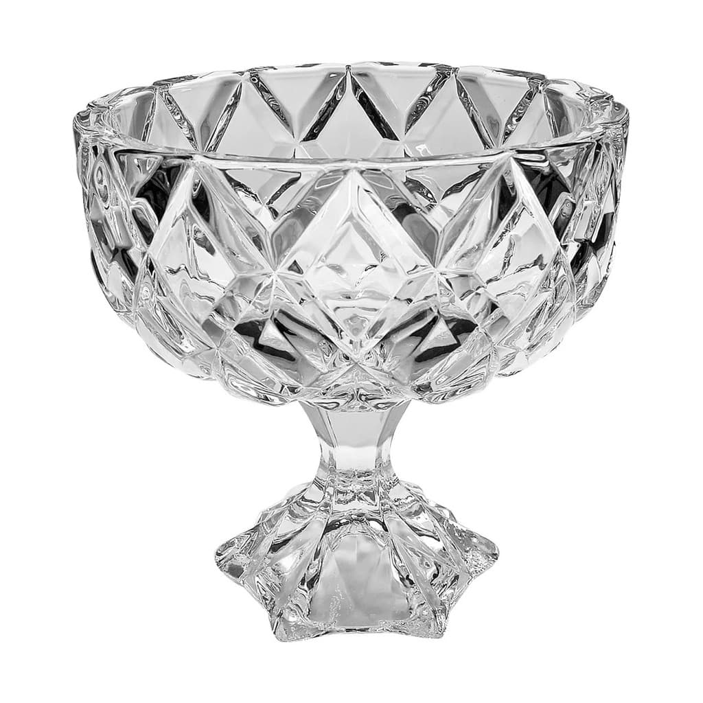 Bomboniere Vidro Baleiro Potes Taça Balas 600ml 16x13,5cm Centro De Mesa Potiche Sala Bombons Frutas