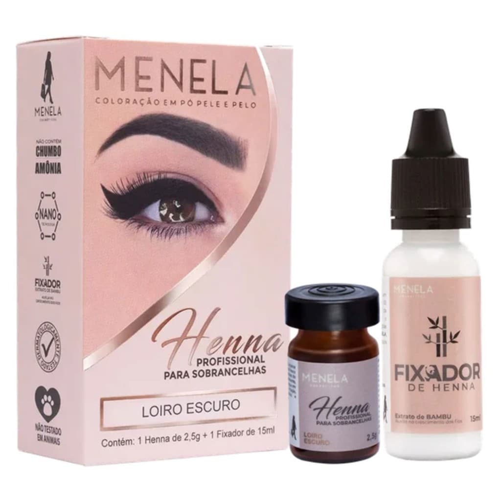 Menela - Coloração em Pó Henna 2,5g - Loiro Escuro