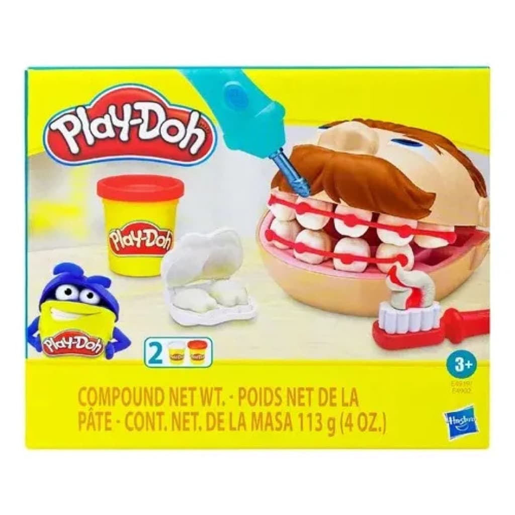 Play Doh Mini Kit Brincando De Dentista Hasbro Massinha Verm