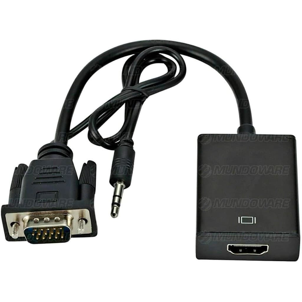 Cabo Conversor VGA para HDMI com Áudio e Vídeo 1080p