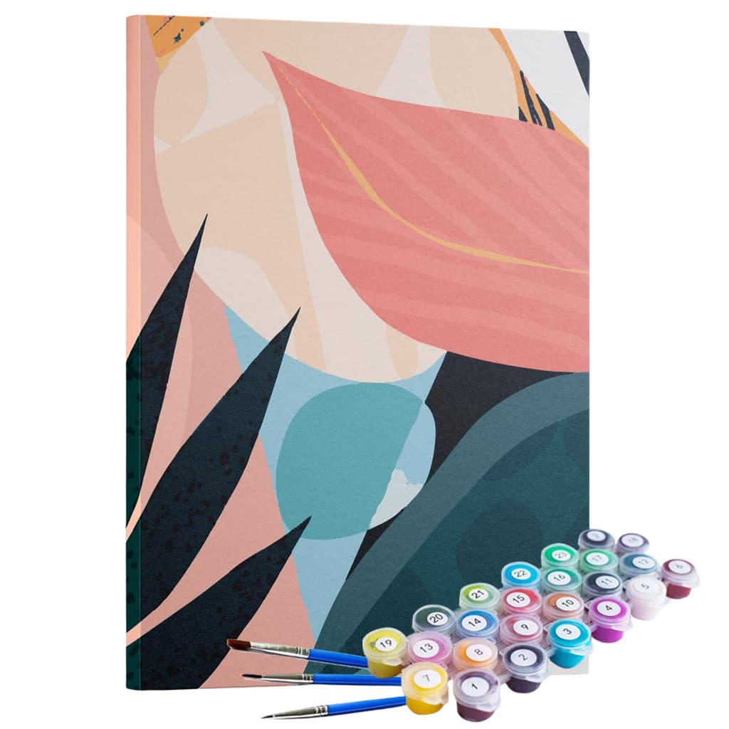 Kit Pintura Terapêutica - Folhagens Coloridas