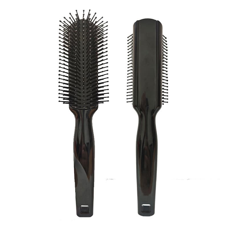 Novo estilo pente de nove fileiras pente de massagem grande estilo de costas soprando cabelo resistente a altas temperat