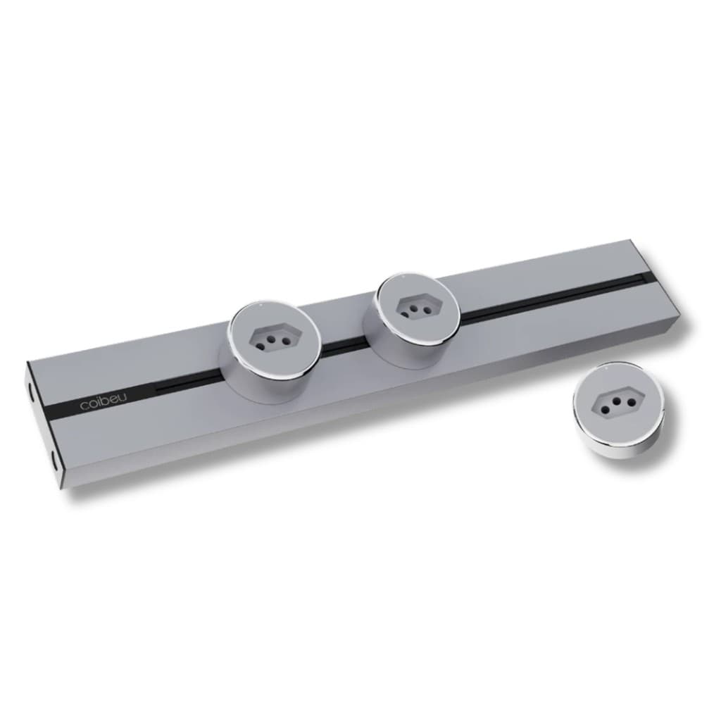 Trilho de Tomada Deslizante Resistente 32A 110-250V 8000W Tomadas 20A 250V