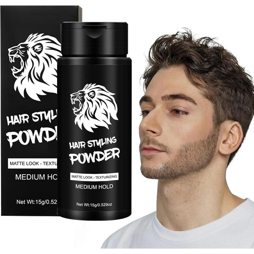 Pó Modelador para Cabelo - Embalagem de 15g, fixação duradoura, realça a raiz do cabelo, modela a textura do cabelo, aux