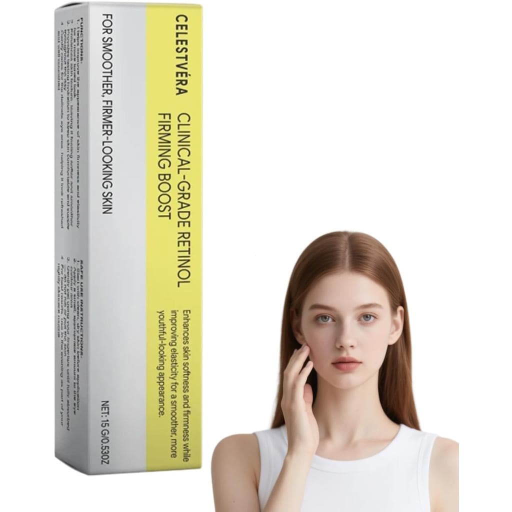 Sérum Firmador e Lifting com Mistura de Peptídeos Anti-Rugas Celestvéra, Sérum de Retinol Vita-A para combater rugas e f