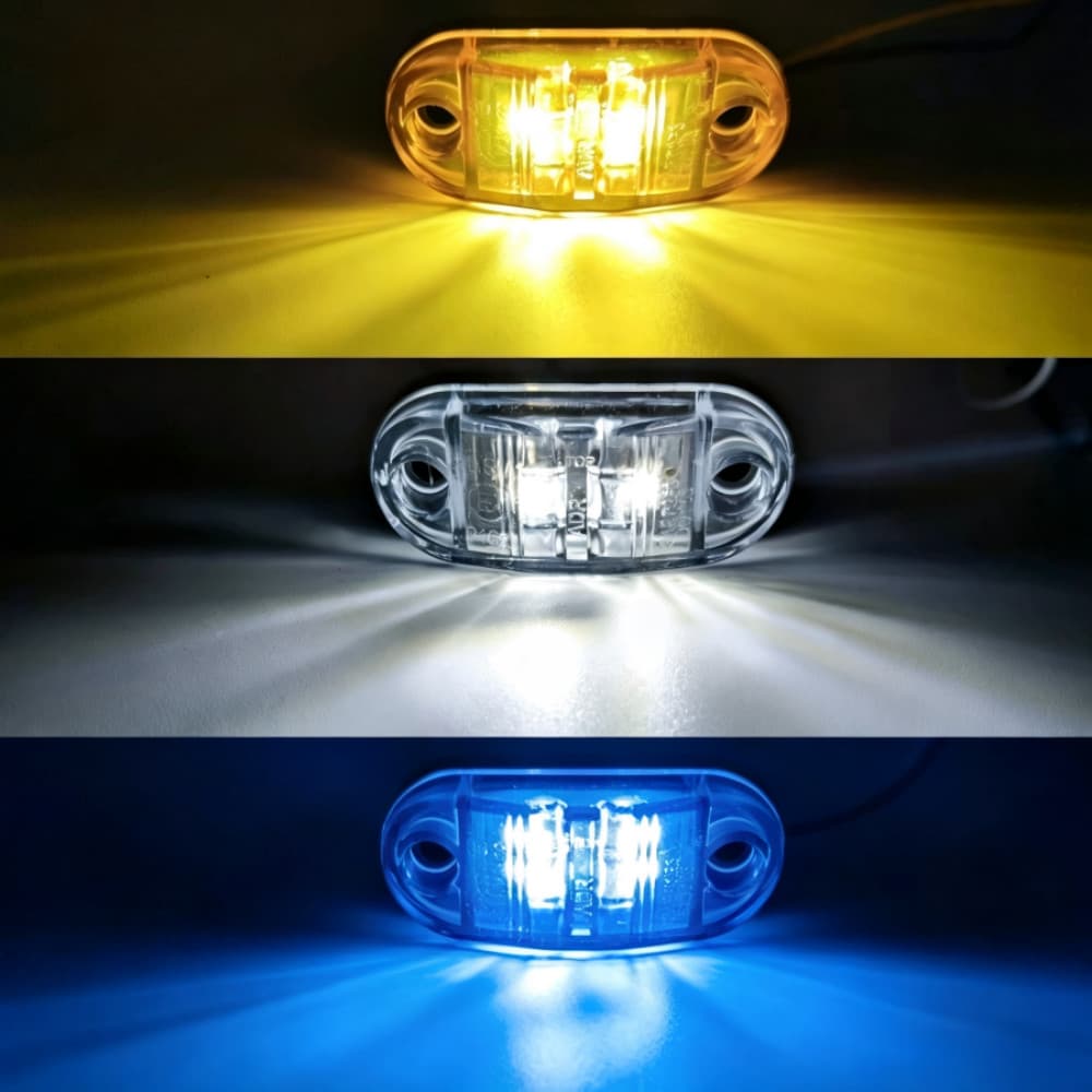 Kit Luz Cortesia Led Prova d'Água 12V 24V – 4 Unid. para Barco, Lancha, Caminhão