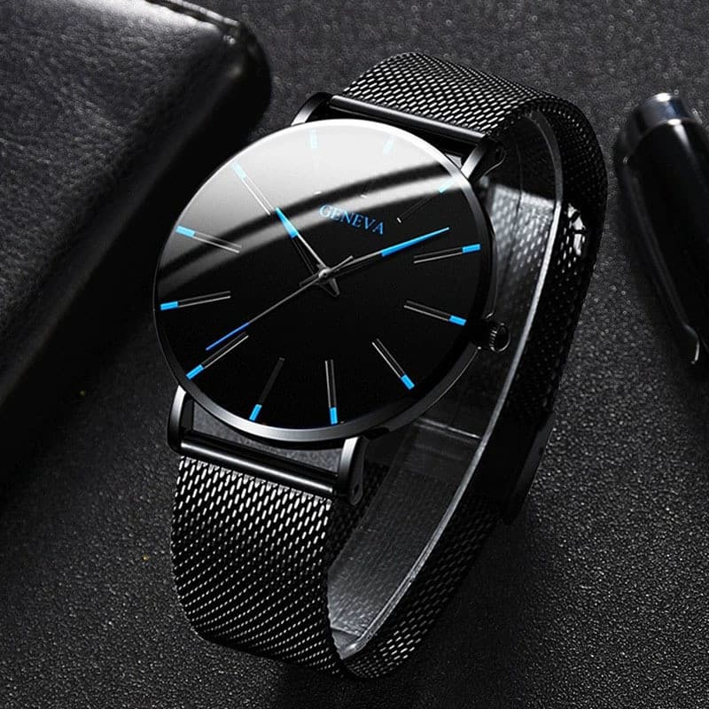 relogio feminino luxo relogio feminino Comércio exterior venda quente genebra relógio masculino moda azul agulha relógio