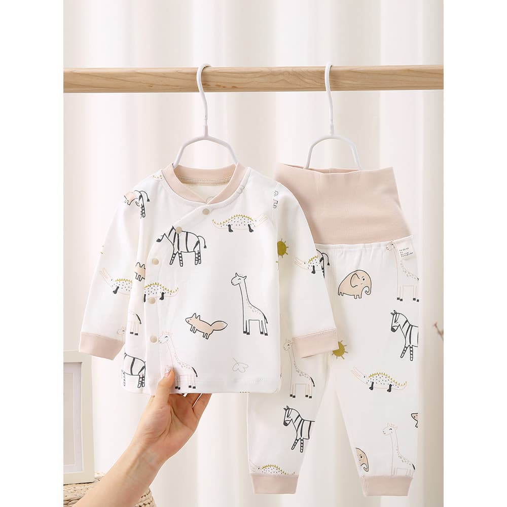 Bebê outono roupas terno de algodão puro roupas de bebê recém-nascido roupas de outono dividir roupa interior do bebê ou