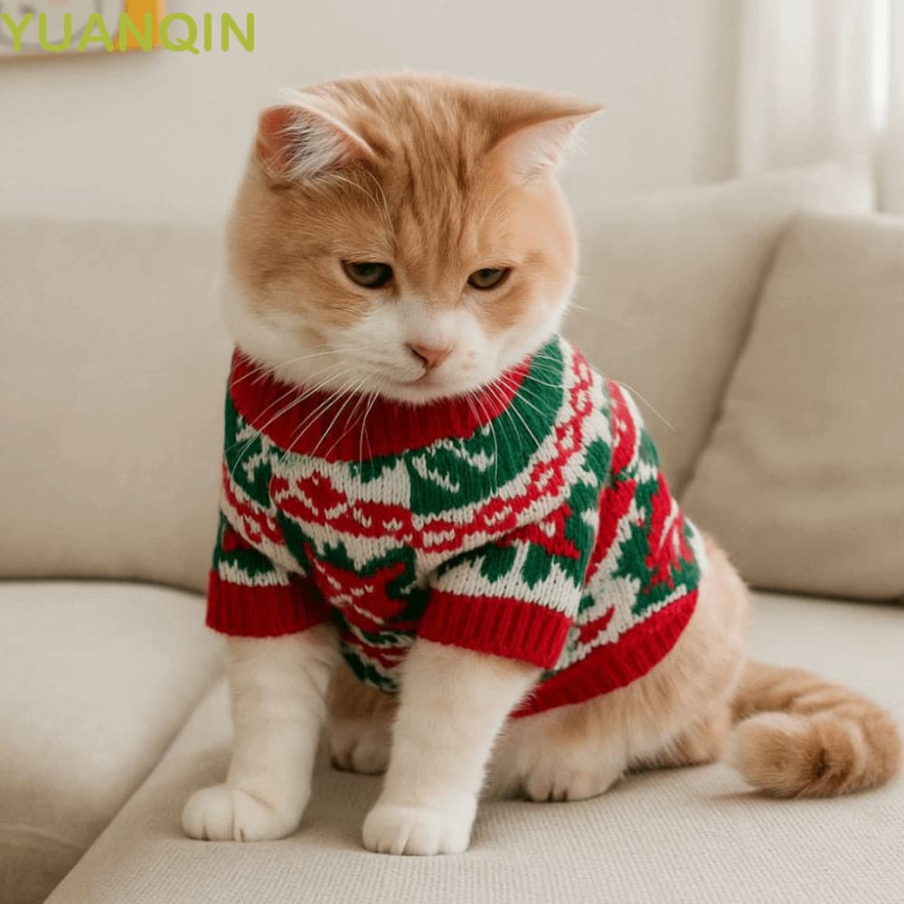 Suéter De Floco De Neve Para Cachorro YUANQINZT , Quente De Natal Animais De Estimação Com Padrão De Desenho Animado , F
