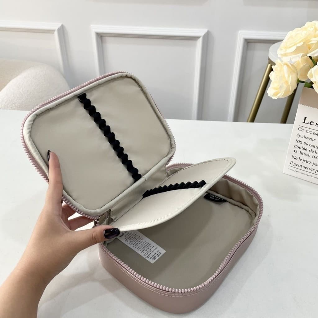 Estojo de lápis de grande capacidade Bolsa de armazenamento com zíper duplo Estojo para lápis