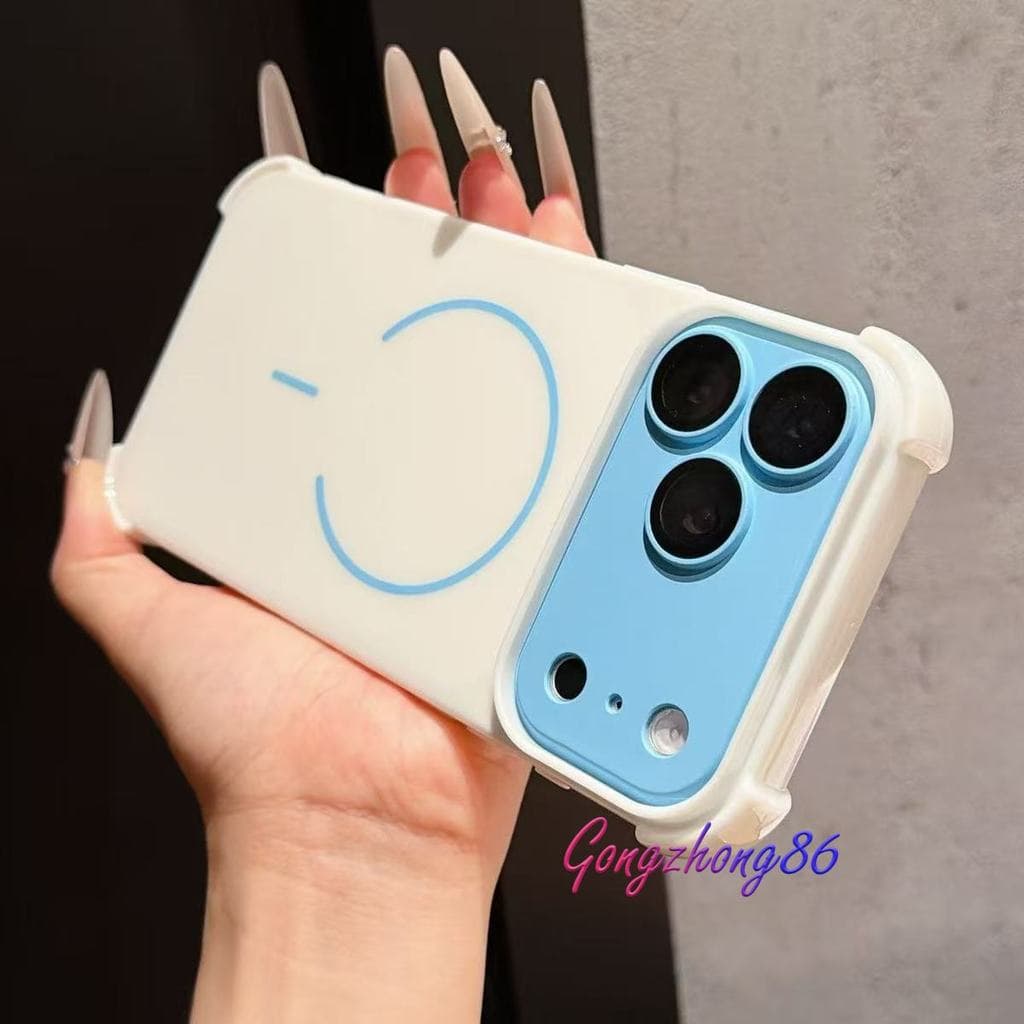Capa Magnética De Lente Removível Para iPhone 17 16 15 14 12 11 13 Pro Max TPU À Prova De Choque
