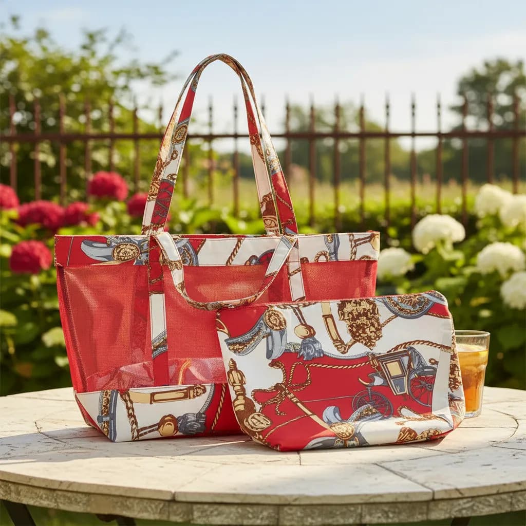 Bolsa Feminina De Feira Compras Resistente Estampada Ecobag