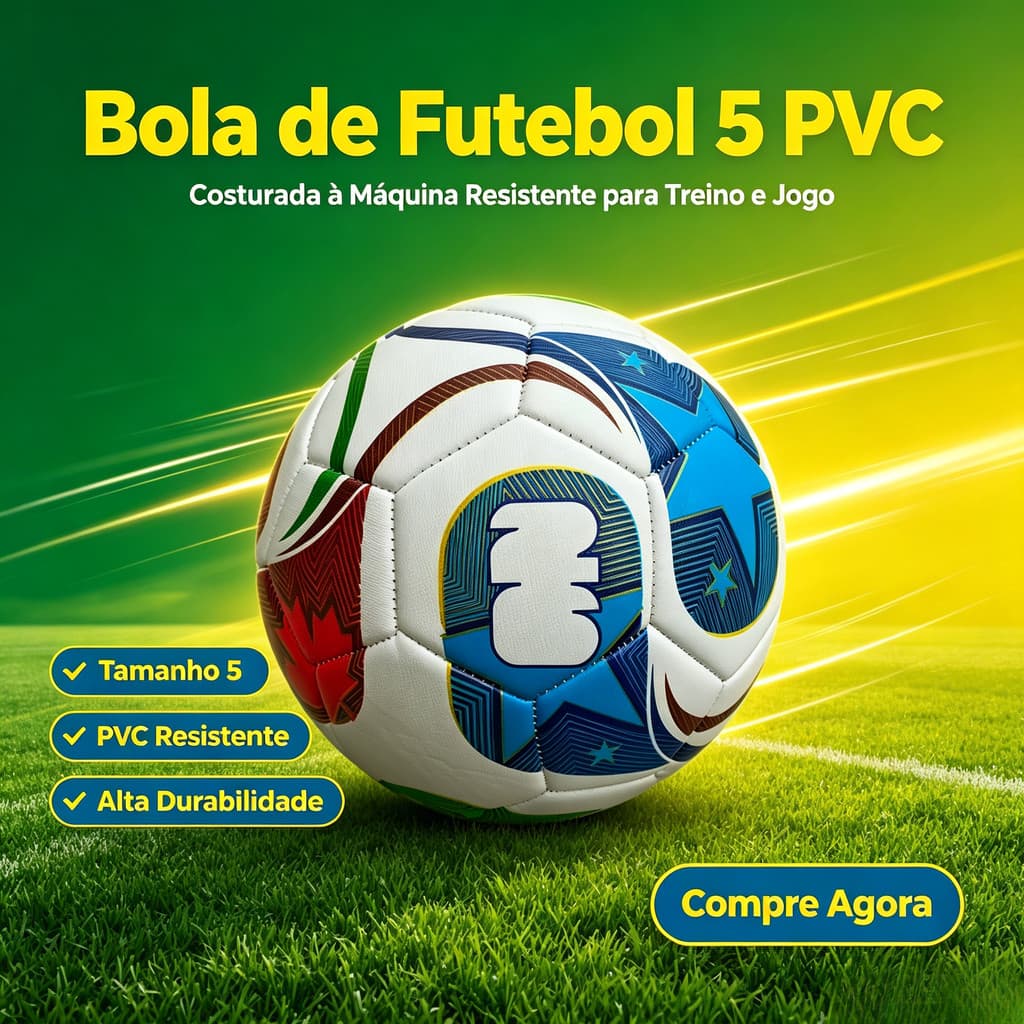 Futebol em PVC costurado à máquina No. 5 Incríveis
