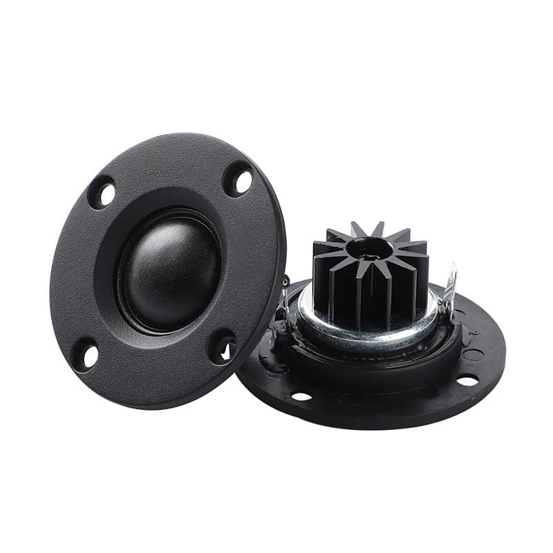 2 Peças/lote 52MM 6 Ohm 30W Alto-falantes Tweeter de Cúpula com Filme de Seda, Agudos de Titânio ABS, Alto-falante Portá