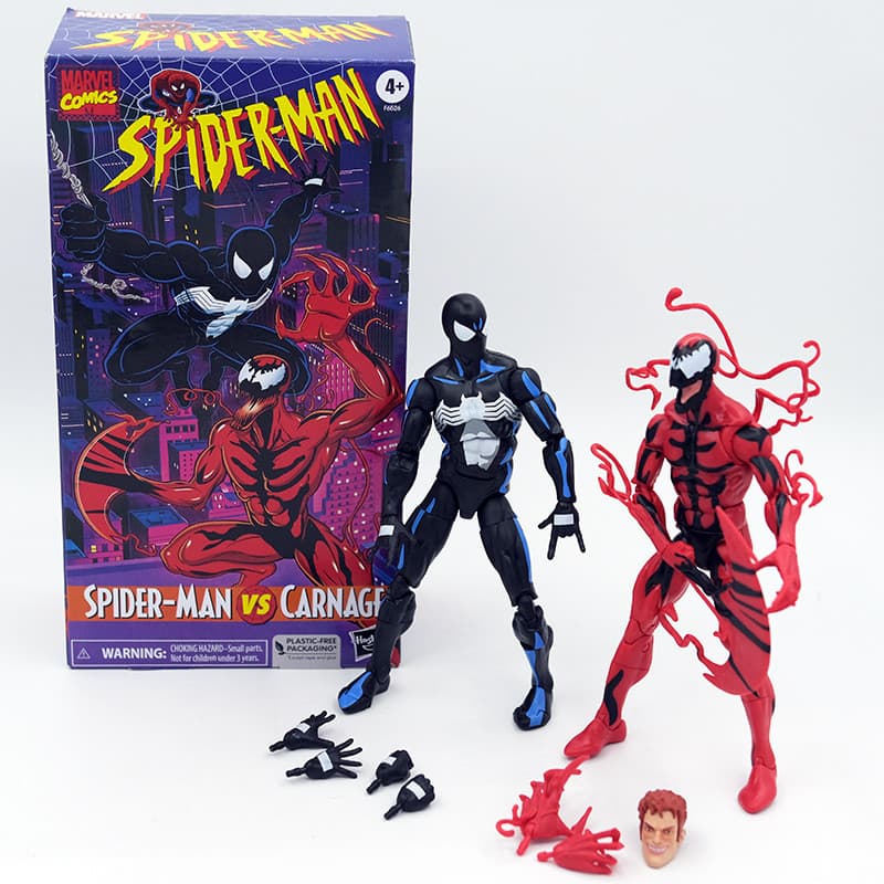 Marvel Legends Homem-Aranha VS Carnage Symbiote Venom Figura de Ação de 6 Polegadas Conjunto para Duas Pessoas