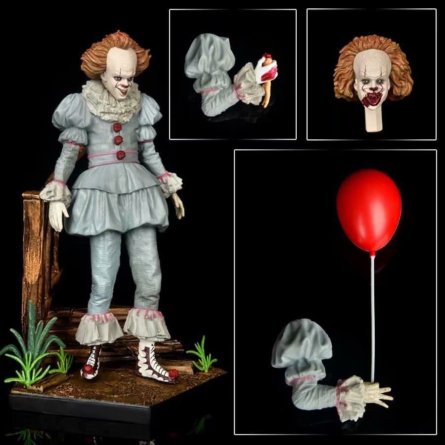 Pennywise do Filme IRON, Figura de Palhaço Feminina da Fábrica Brasileira, Modelo do Palhaço Pennywise: O Retorno do Pal