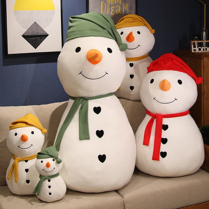 Criativo Grande Super Macio Boneco De Neve Brinquedo De Pelúcia Boneca Travesseiro De Natal Casa Sala De Estar Decoração