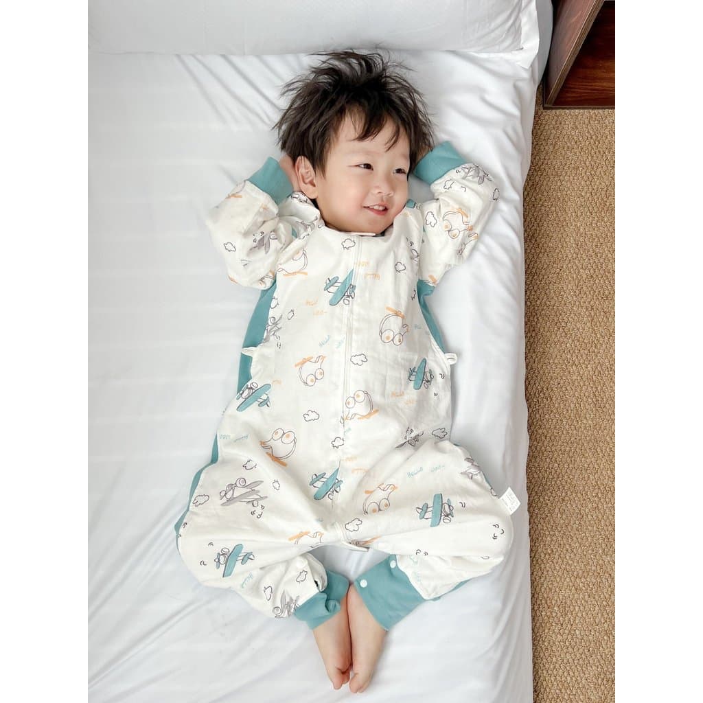 Bebê bebê saco de dormir quatro estações Universal termostático antibacteriano bambu algodão infantil classe a crianças