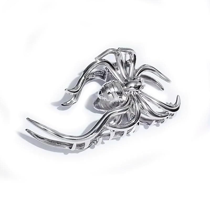 Novo Grampo de Cabelo de Metal em Forma de Teia de Aranha, Presilha de Cabelo de Liga para Halloween, Acessórios de Cabe