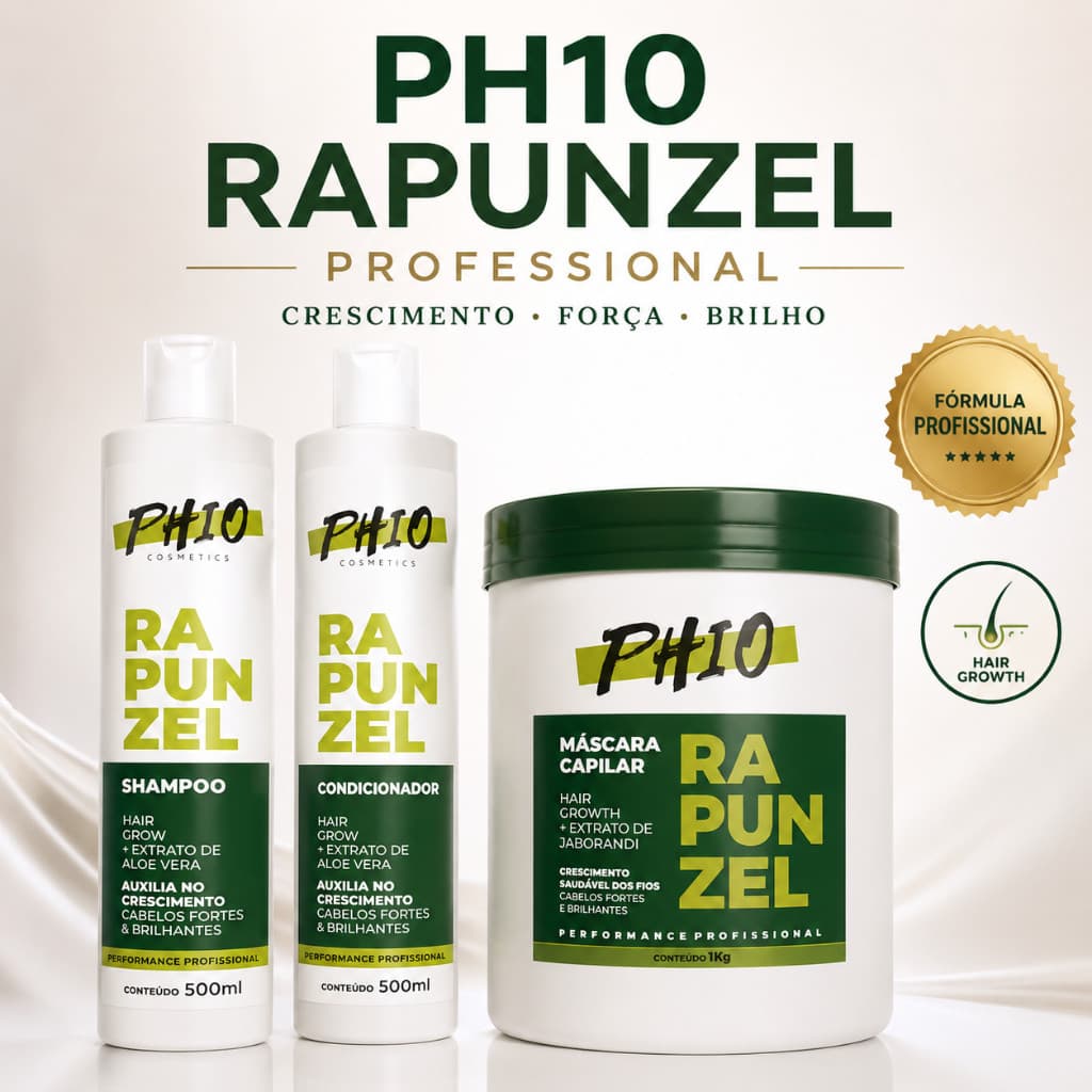 PH10 Rapunzel Professional | Adeus Quebra, Mais Força e Brilho Todos os Dias