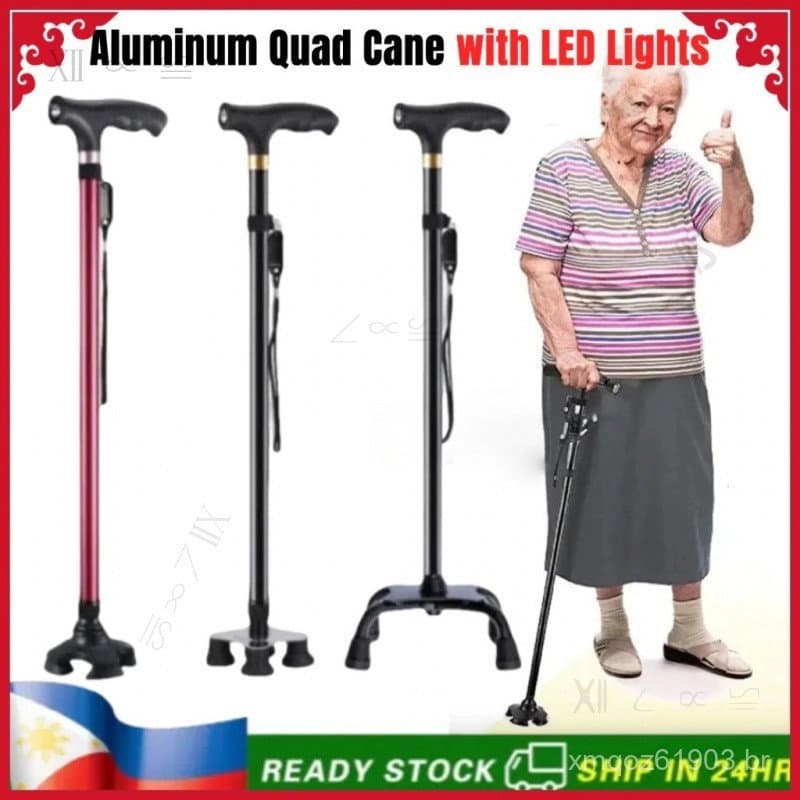 Bastão Mágico Ajustável Ultimate da ALEMANHA, Auxiliar de Mobilidade para Caminhada + Lanterna LED