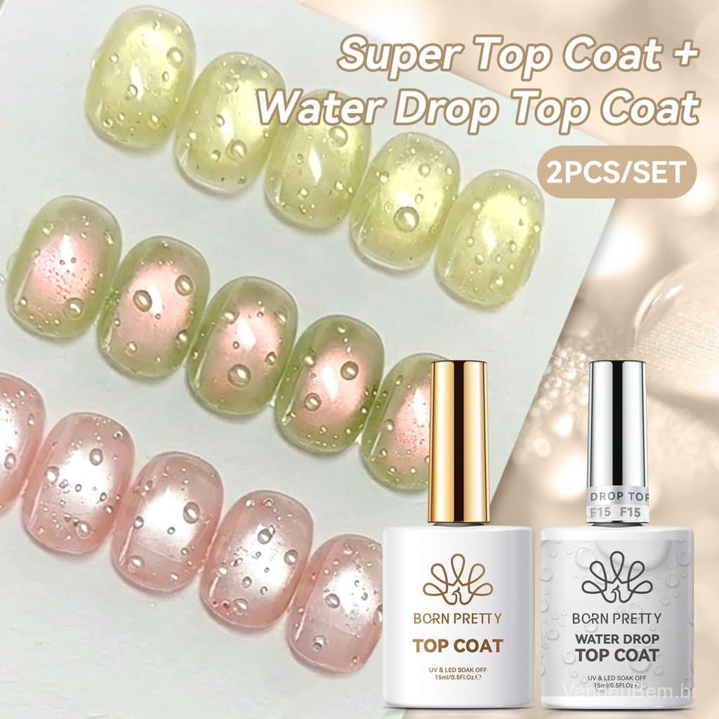 Pretty Guava Born 3D Sealed Fruit Summer Water Drop Gel Bubble Nail Set 15ml
