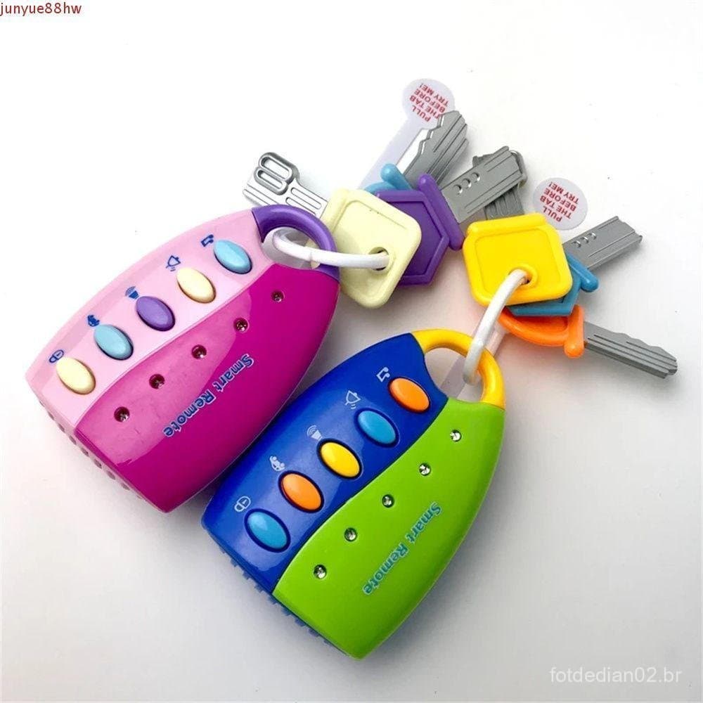 JUNYUE Bebê Música Brinquedos Educativos Brinquedo Do Crianças Fingir Jogar Remoto Carro Vozes Chave
