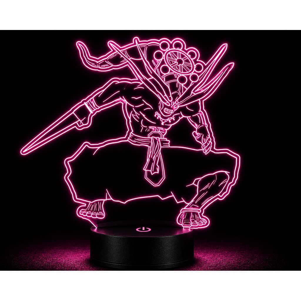Luminária 3d Divino General Mahoraga Jujutsu Kaisen Abajur