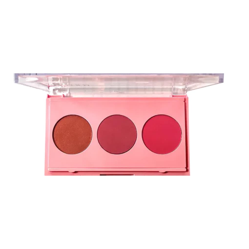 Paleta Trio de Blush Phállebeauty Trabalhada na Beleza Tons Rosados