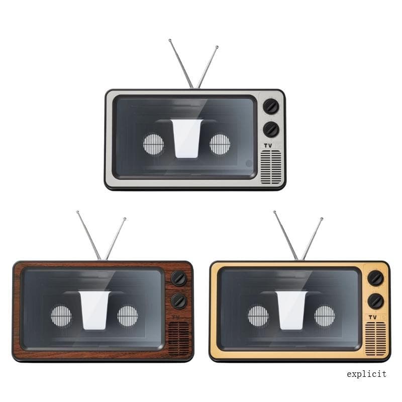 Exp Retro TV Inspira Lupa Tela Do Telefone Suporte Ajustável Amplificador Móvel Para Ocular