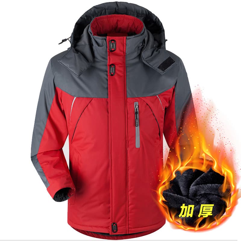W Jaqueta de inverno masculina acolchoada de algodão Jaqueta masculina acolchoada de algodão escovada espessada jaqueta