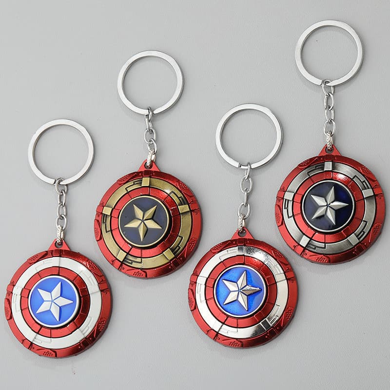Criativo Marvel Series Captain America Shield Avengers Chaveiro De Carro