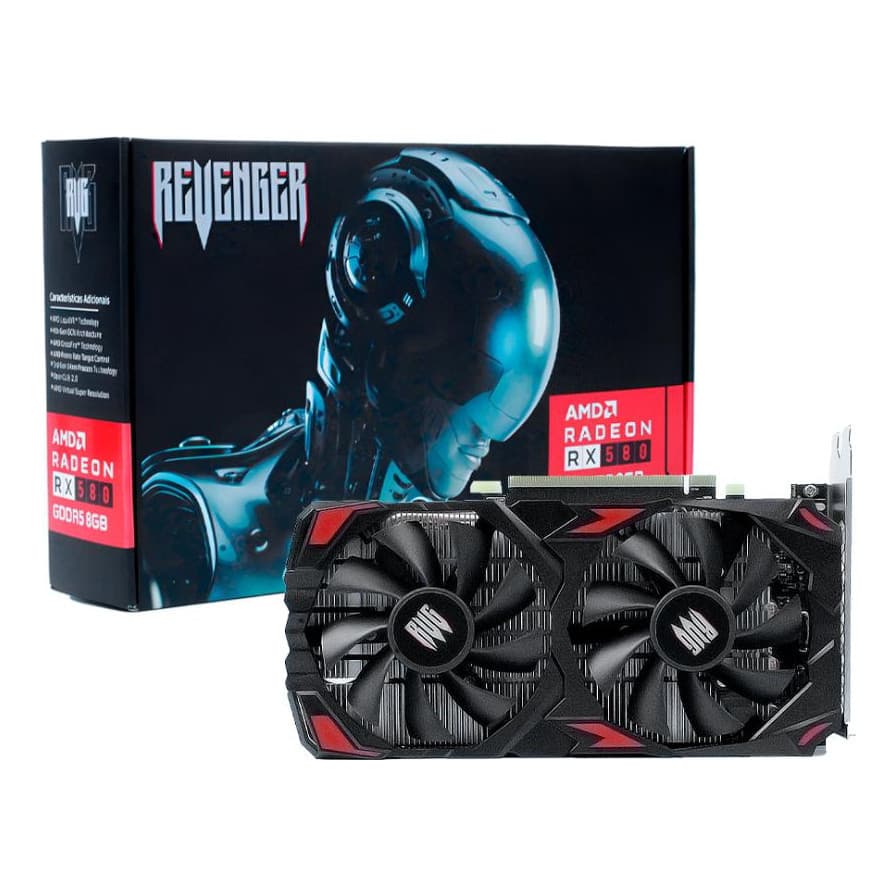 Placa De Vídeo Amd Radeon Rx580 8g  Performance Extrema Top