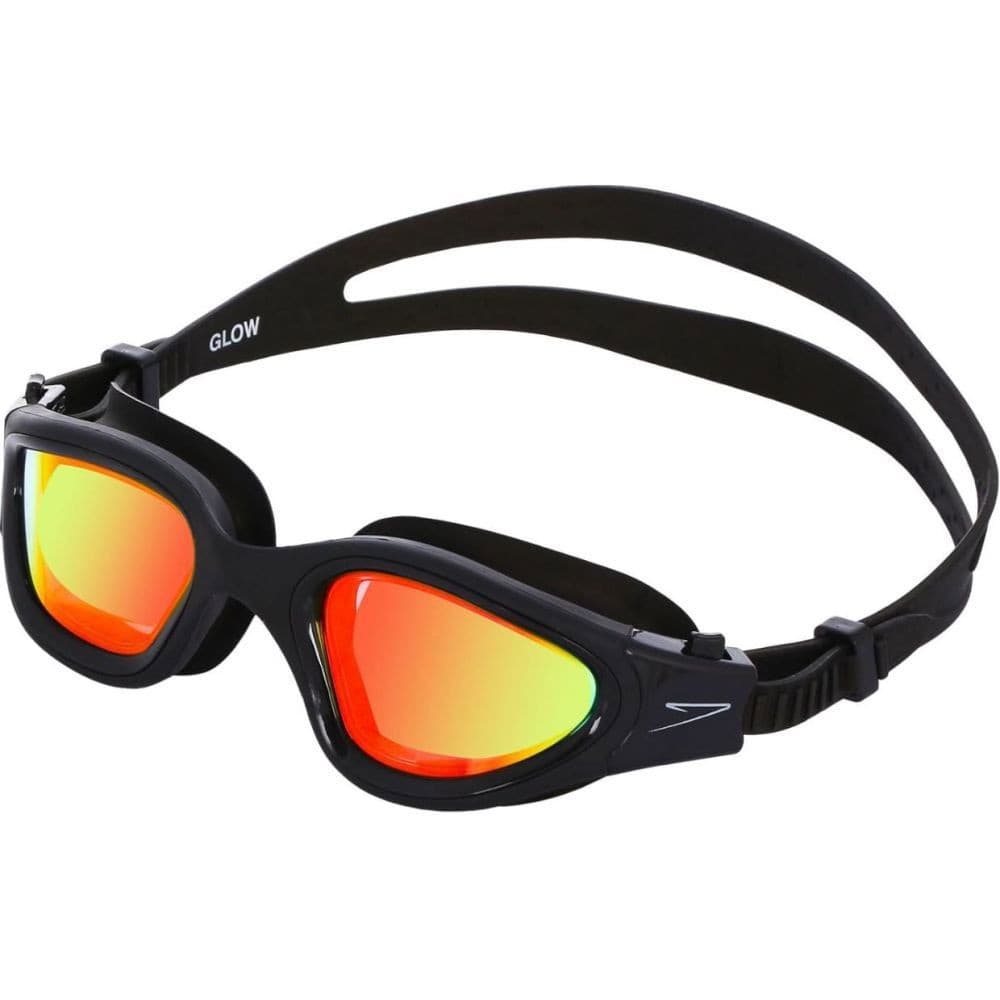 Óculos De Natação Speedo Glow Unissex Preto Vermelho