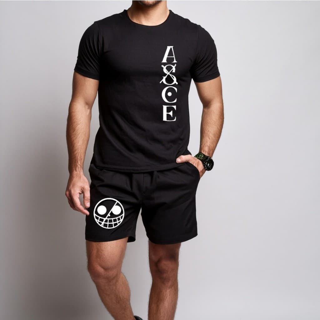 conjunto kit Camiseta camisa e Short Tectel  Lançamento Conjunto Masculino One Piece ASCE LANÇAMENTO