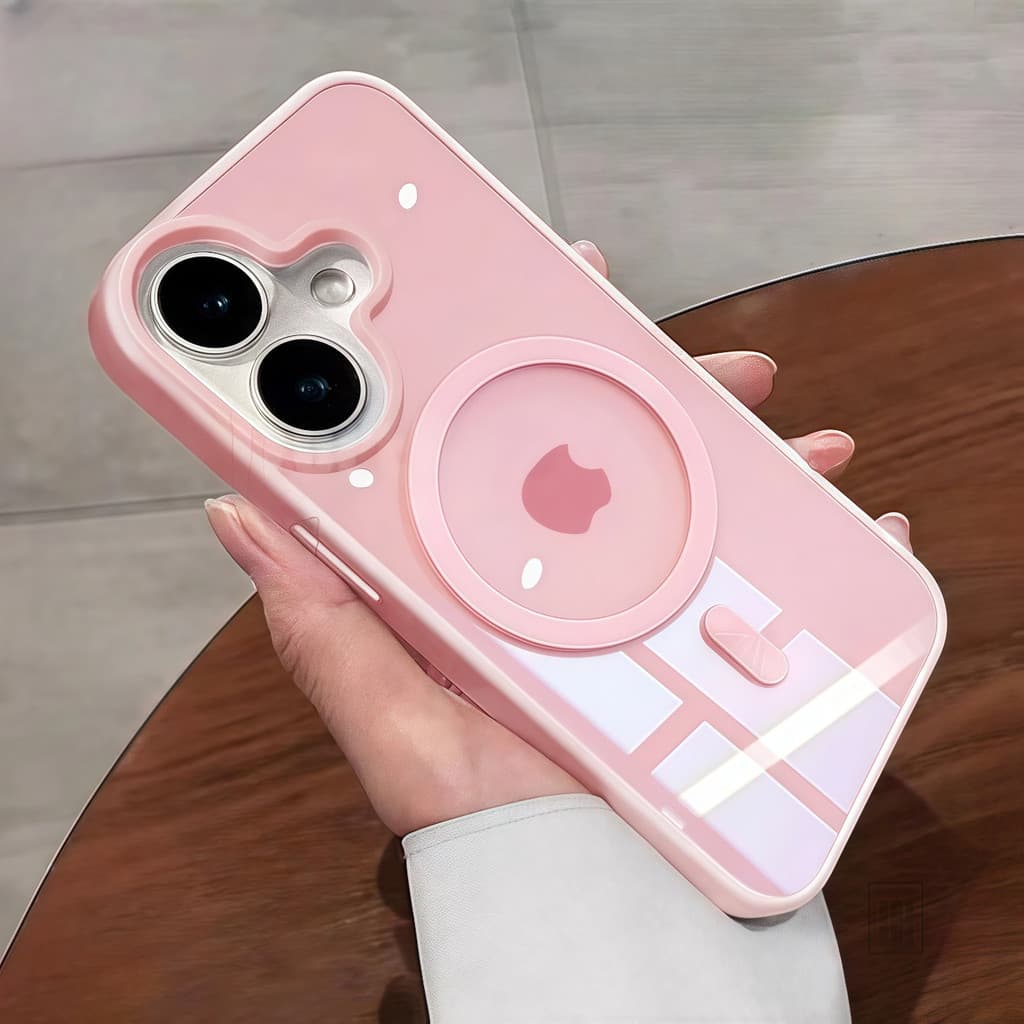Nova Capa De Telefone Magnética Rosa Senior 16 Compatível Com Iphone 16 , 15 , 14 , 13 , 12 , 11 Pro Max Plus , Moldura
