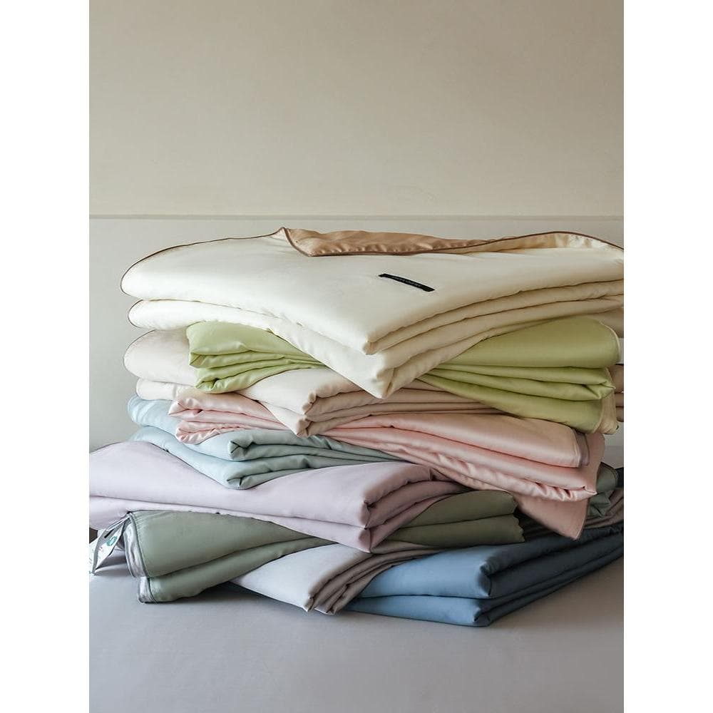 High-End luz luxo 60S Lenzing Tencel duplo verão colcha conjunto de quatro peças verão fresco sedoso ar condicionado col