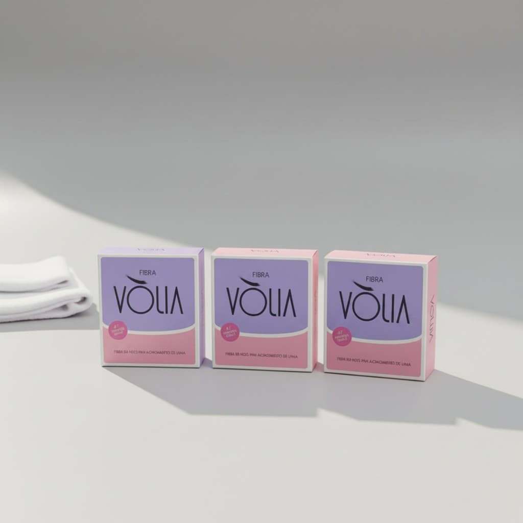 Vòlia Kit com 3 Fibras de Vidro para Alongamento de Unhas