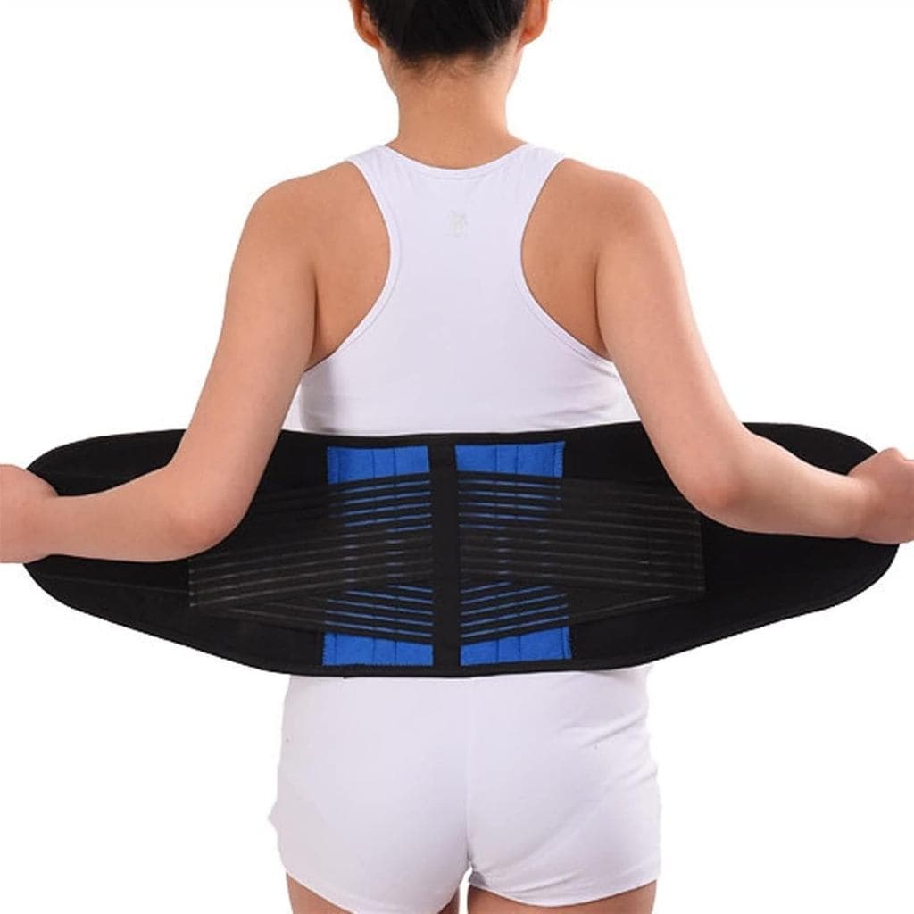 Cinta de Massagem para Costas Tamanhos Grandes S-6XL para Homens e Mulheres, Suporte Lombar com Dupla Tração, Respirável