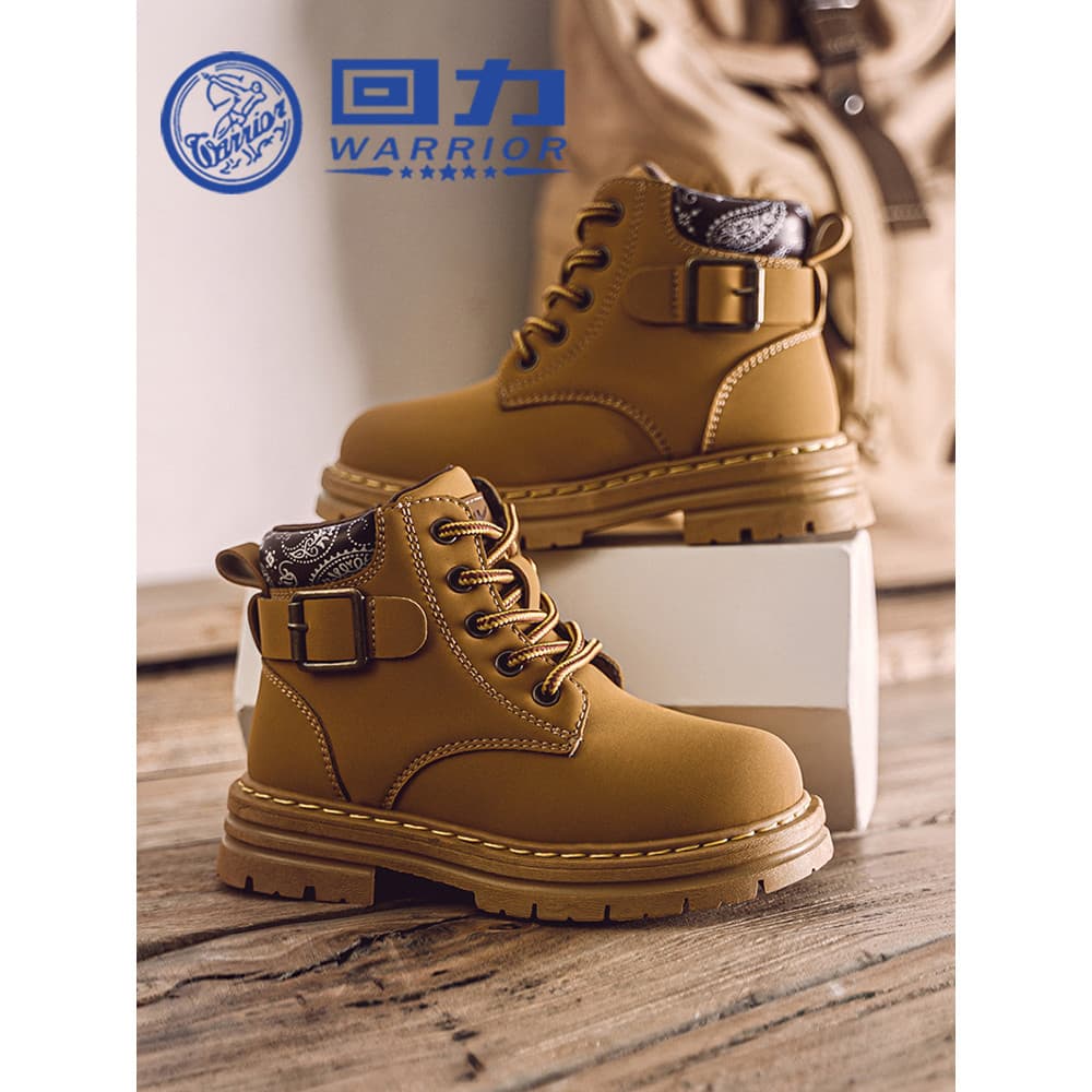 Puxar para trás sapatos infantis leves Martin botas 2026 primavera outono novo estilo meninos estilo britânico botas de