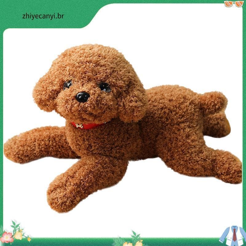 Bonito Brinquedo De Pelúcia Cão Boneca Simulado Confortável Menina