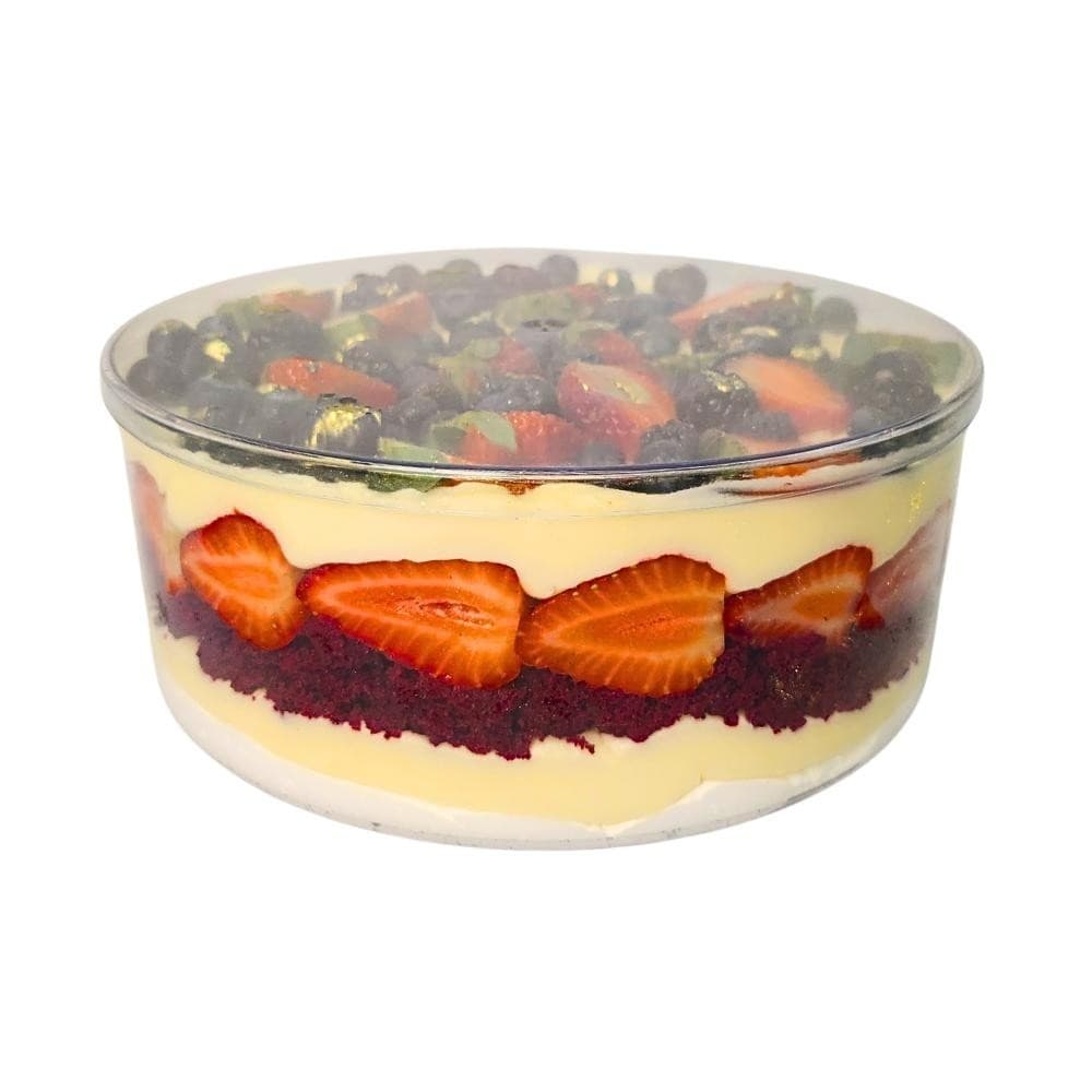 Cake Box Redonda 2,200l Com Tampa Acrílica Sobremesa Receita