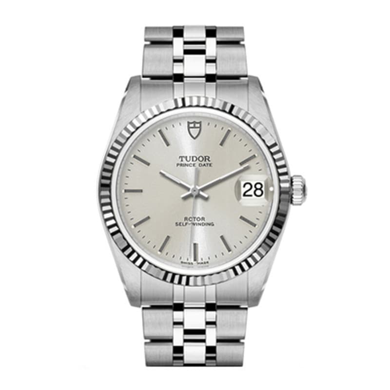 Relógio masculino Tudor Tudor Prince Series 74034 com placa branca