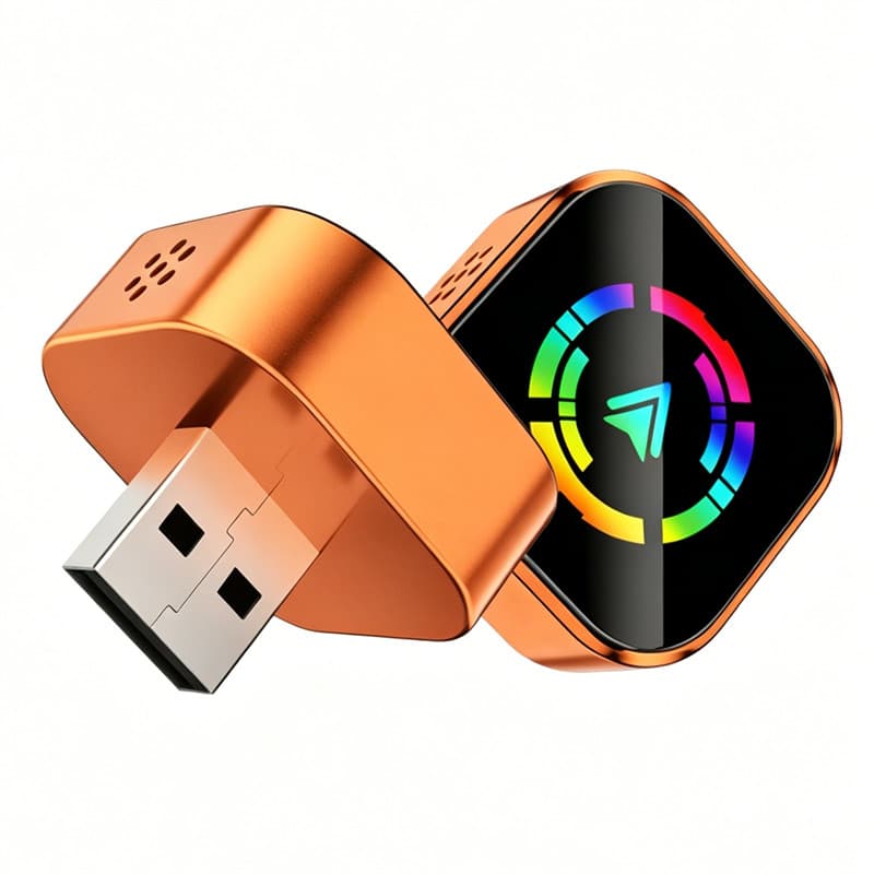 Adaptador CarPlay Sem Fio 2 Em 1 Para Apple ios Android Auto , Dongle Inteligente Com, Sem atraso, plug and play Automát