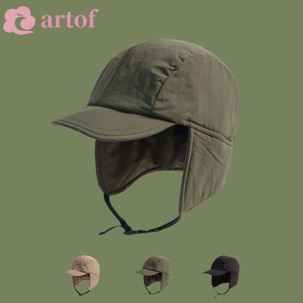 Chapéu De Viseira ARTOF Earflaps , Proteção De Ouvido Multifuncional Leve Ushanka , Boné Piloto À Prova De Vento De Algo